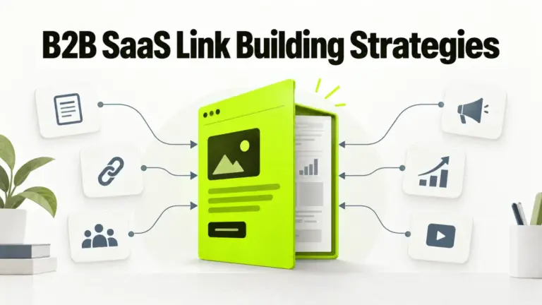 B2B SaaS link building strategies: several strategies feeding one product page
