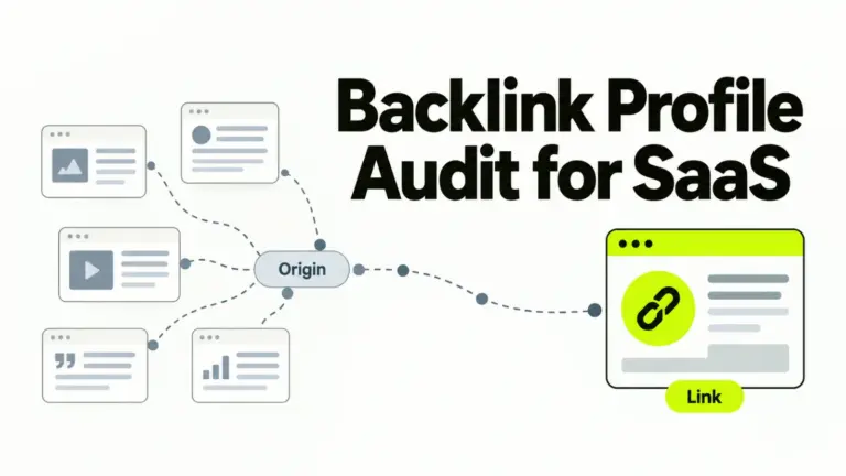 Backlink profile audit shown as an inherited link traced back to its source cards