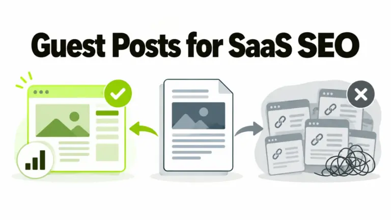 Guest posts for SaaS SEO: the same post helping on a relevant publication and hurting on a link farm