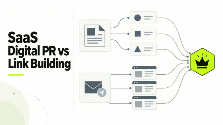 SaaS digital PR vs link building: two routes, earned coverage and direct outreach, to the same authority
