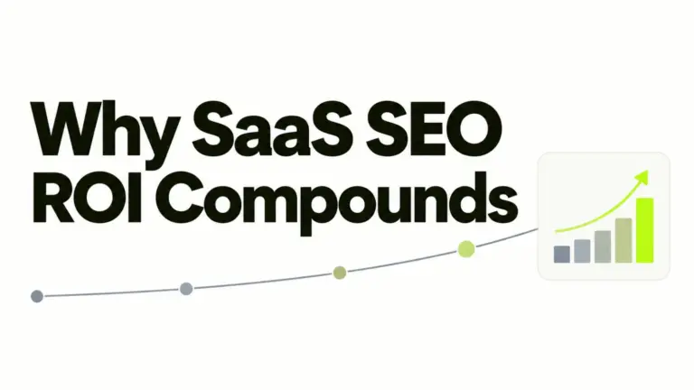 Why SaaS SEO ROI compounds: returns measured in pipeline, growing over time