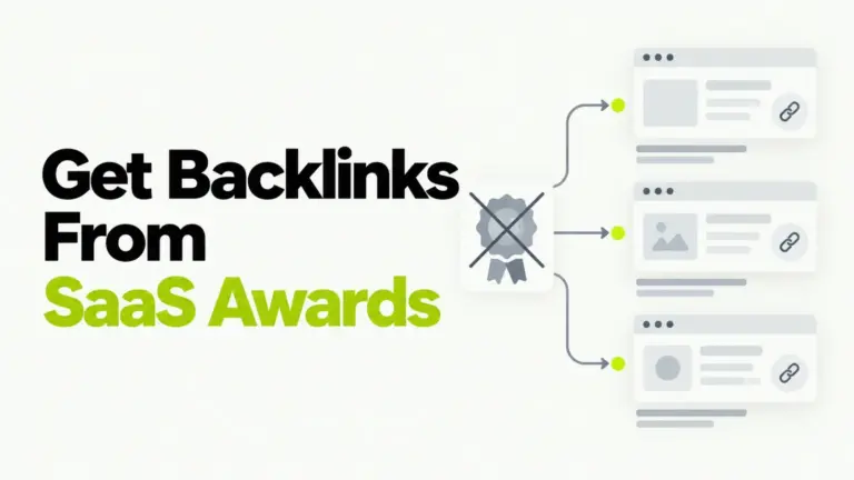 Award badge crossed out; three arrows point to organizer listing page, press article, and partner mention—the real sources of